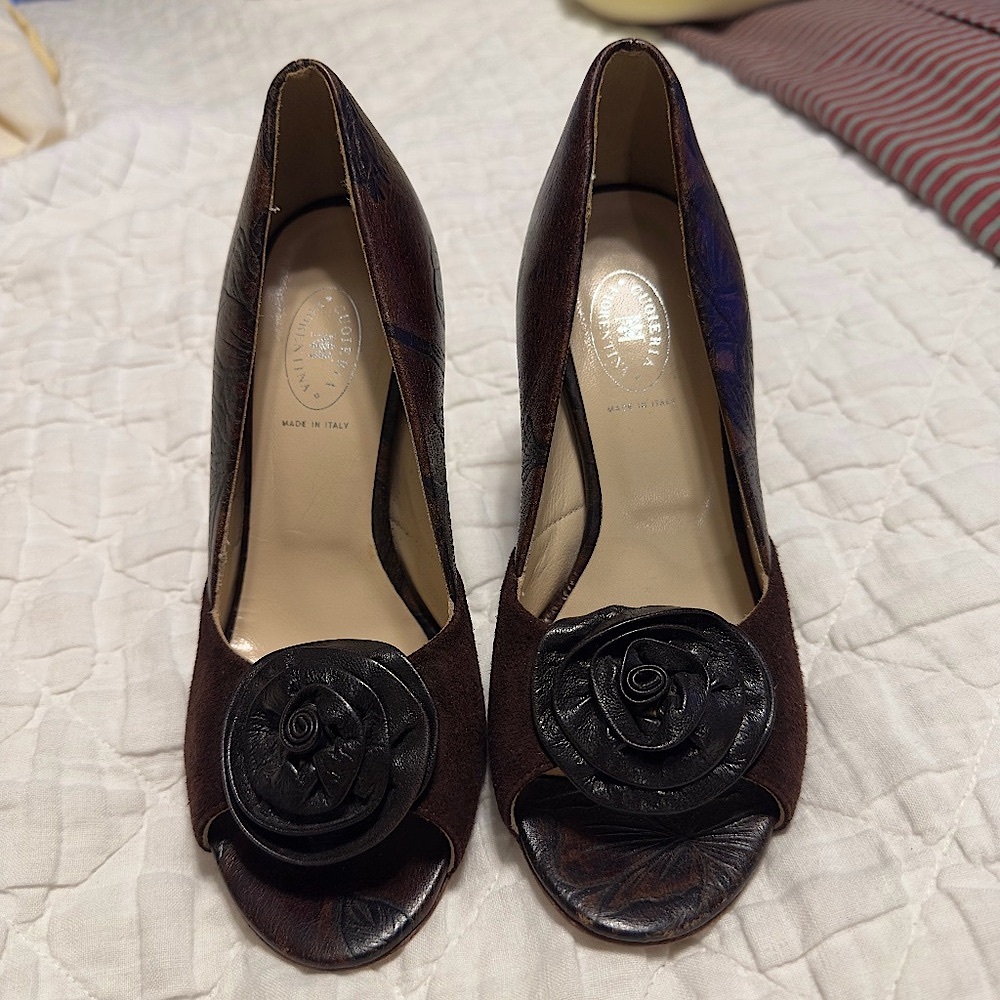 Cuoieria Fiorentina leather heel shoes size 36